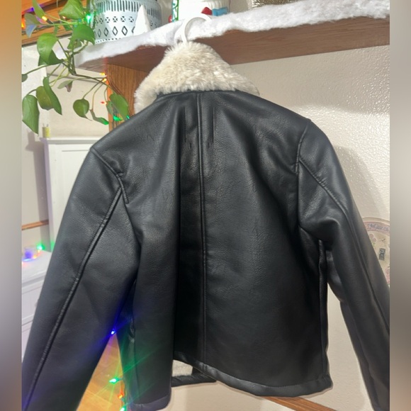 Vegan Leather Fur Jacket - Picture 3 of 3